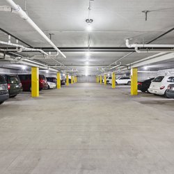 garage at Rivertown Residential Suites located in Monticello, MN